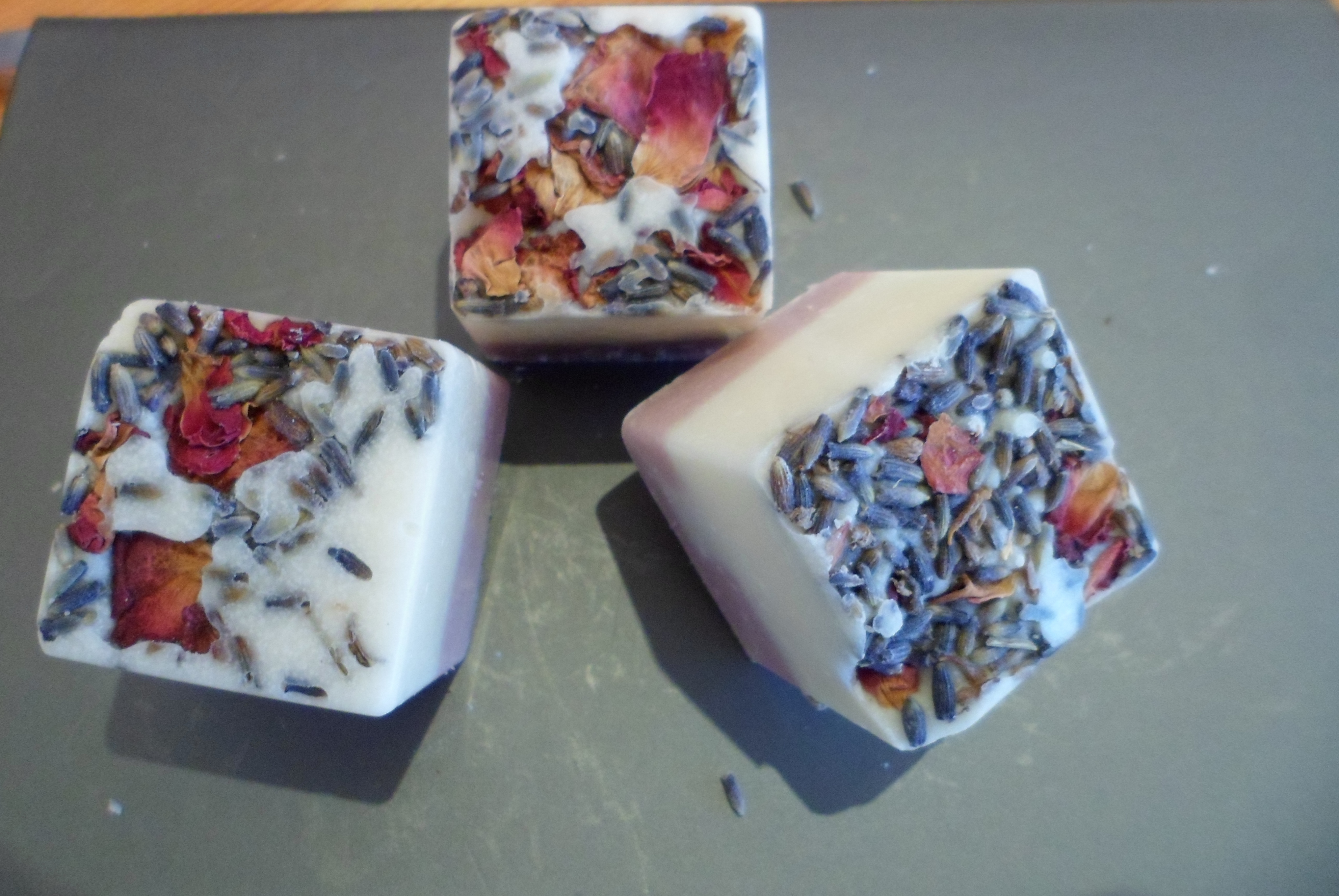 Badewürfel Lavendel Rose