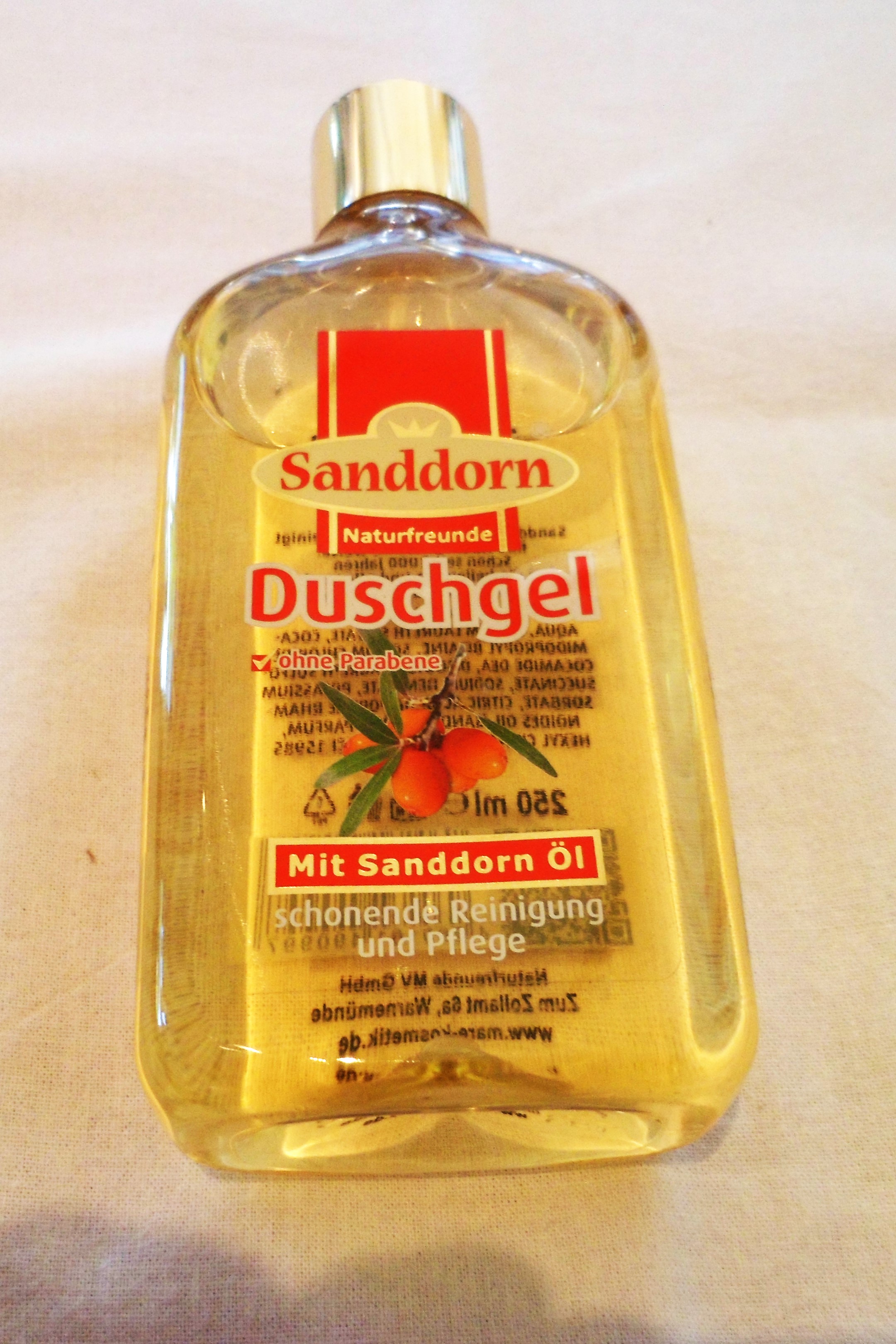 Duschgel mit Sanddornöl
