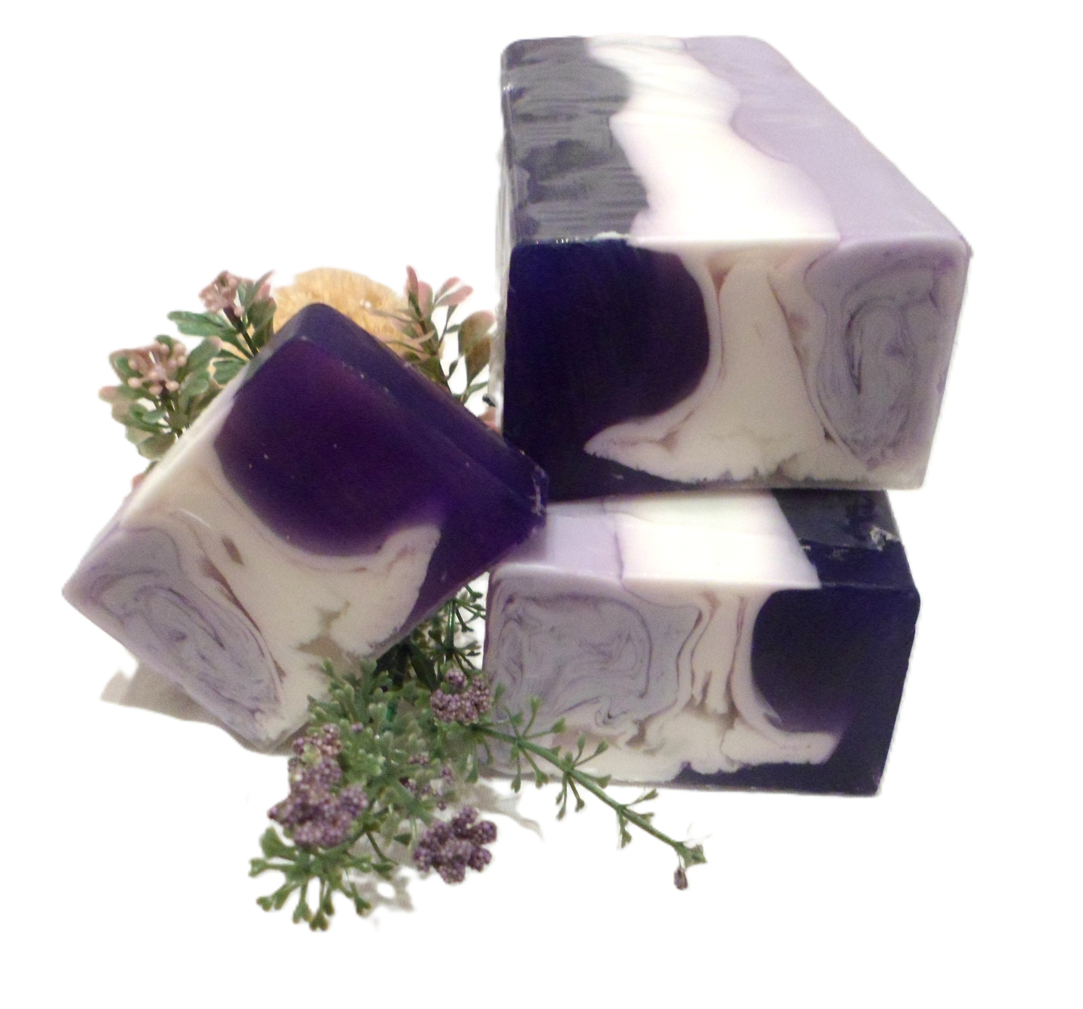 Heidelbeere-Brombeere Glycerinseife mit Schafmilch
