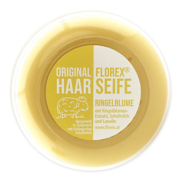 Haarseife Ringelblume mit Schafmilch