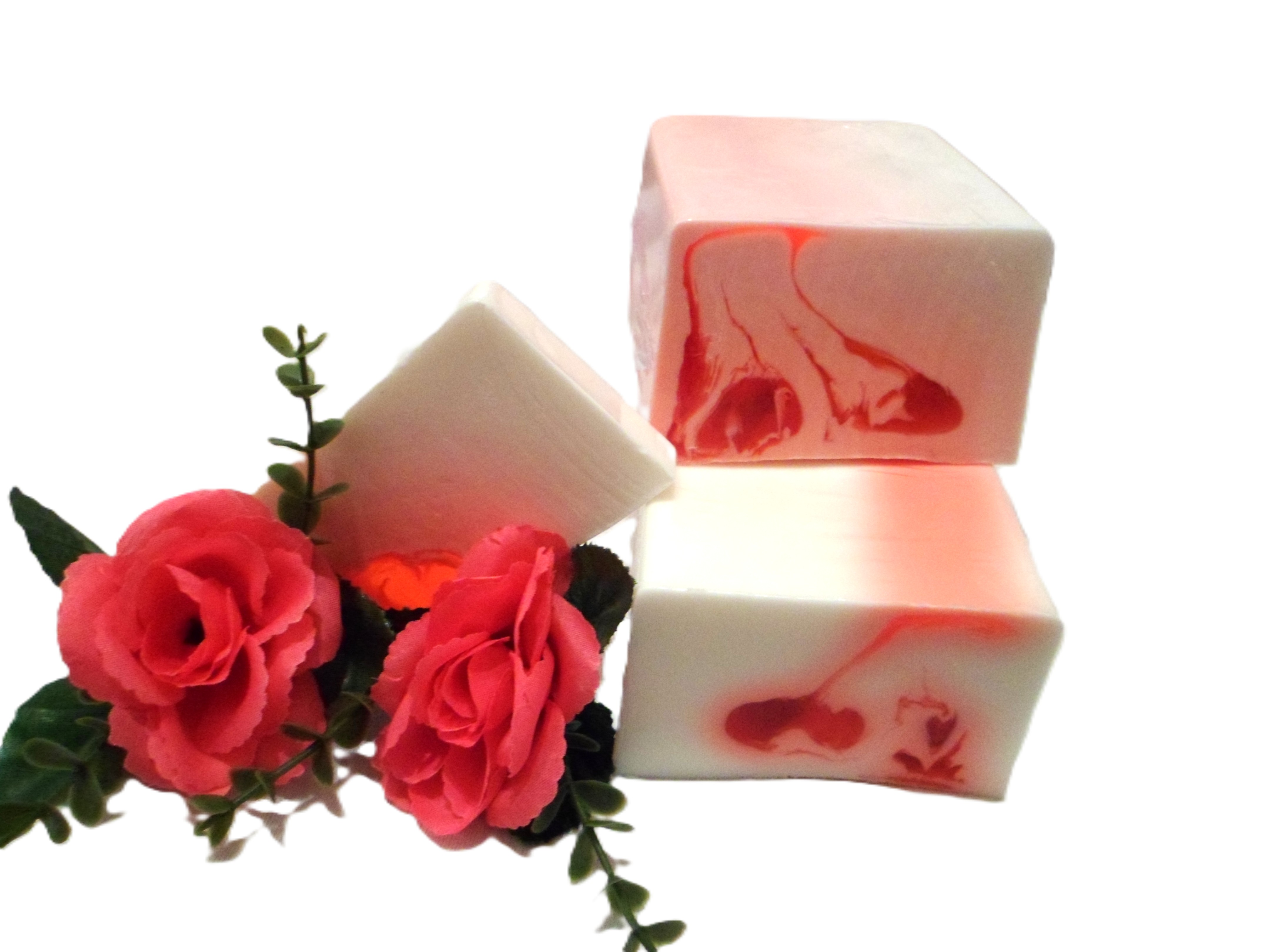 Rote Rose Glycerinseife mit Schafmilch