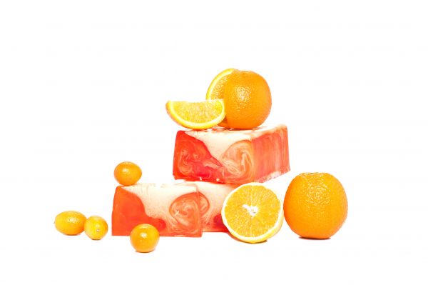 Cremeseife Orange mit Kokosnuss-und Mandelcreme
